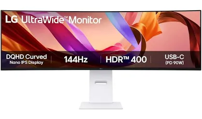 مانیتور 49 اینچ منحنی ال جی مدل 49WQ95C-W Ultrawide