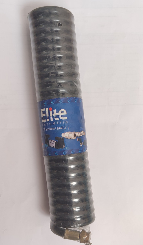 شیلنگ فنری باد (شیلنگ تلفنی) برندElite ۳.۵ متری مشکی