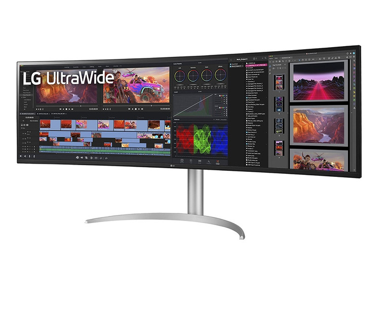 مانیتور گیمینگ ال جی مدل 49WQ95C-W سایز ۴۹ اینچ QHD خمیده ۱۴۴ هرتز