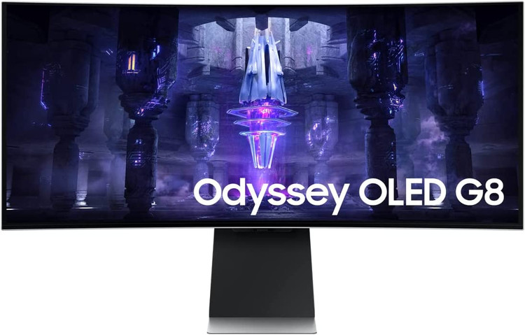 مانیتور گیمینگ سامسونگ مدل LS34BG850 سایز ۳۴ اینچ OLED با کیفیت UWQHD و نرخ تازهسازی ۱۷۵ هرتز