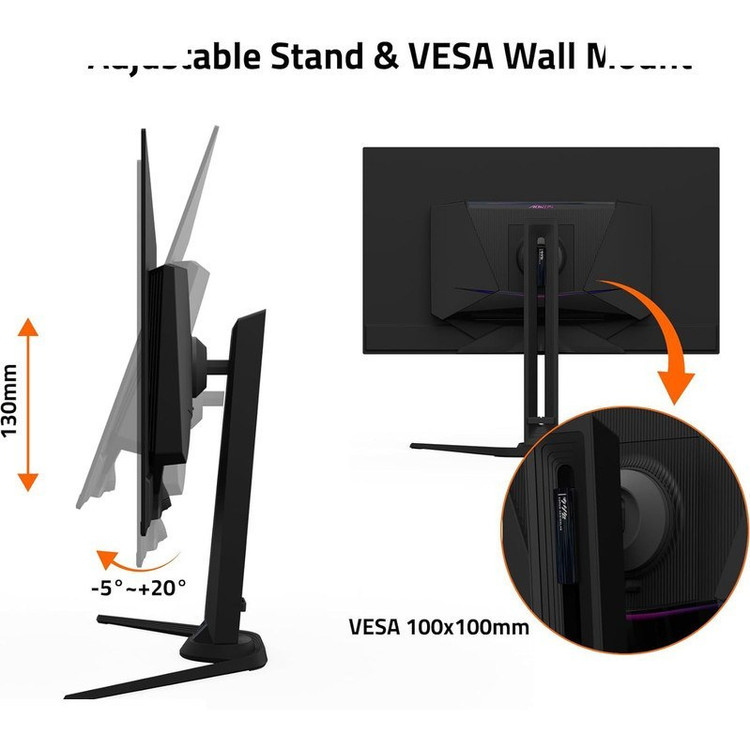 مانیتور گیمینگ گیگابایت GIGABYTE AORUS FO32U2P سایز 31.5 اینچ QD-OLED 4K 240Hz