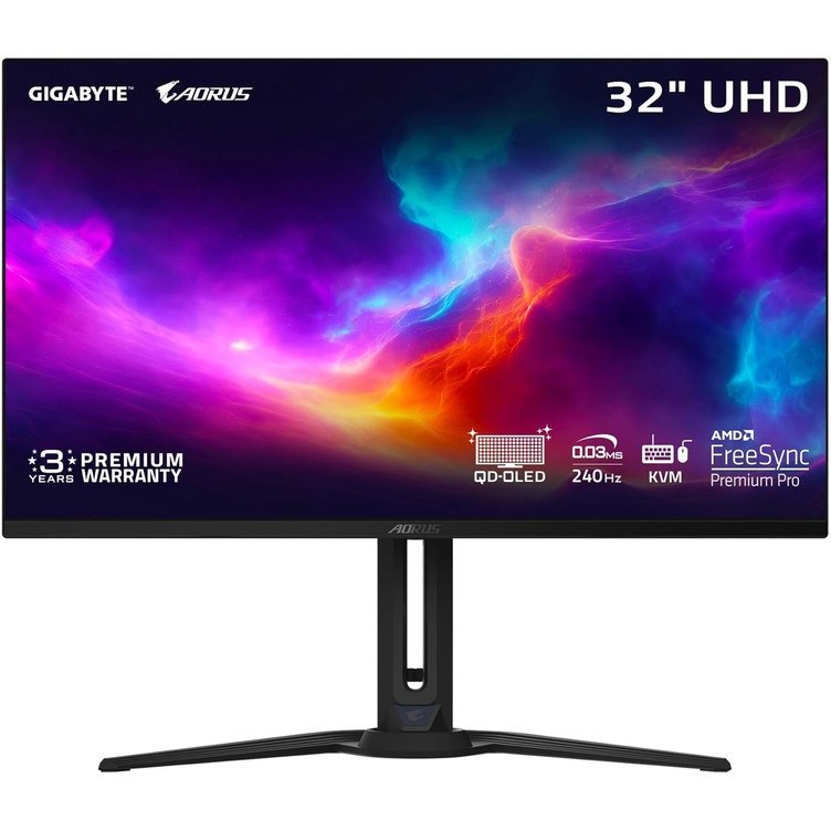 مانیتور گیمینگ گیگابایت GIGABYTE AORUS FO32U2P سایز 31.5 اینچ QD-OLED 4K 240Hz